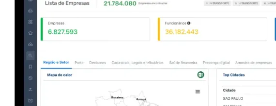 Calculadora de potencial de mercado — recurso do Econodata Premium
